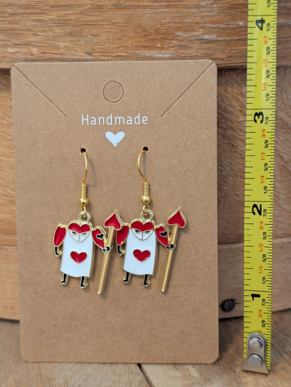 Disney's Alice In Wonderland Enamel Metal Earrings NEW